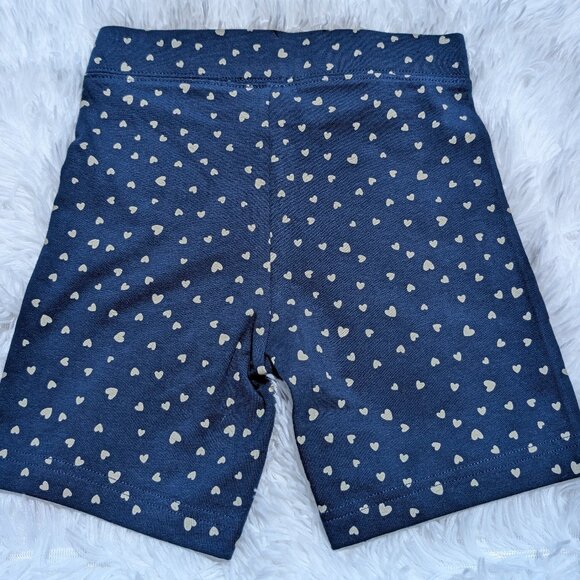 ANKO Navy Blue Heart Print Shorts – Stylish & Playful Cotton Everyday Wear NWT - Picture 3 of 7